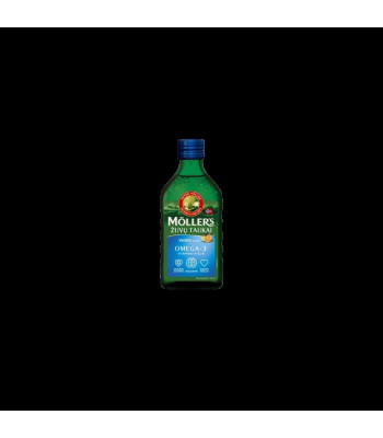 Mollers vaisių skonio skysti žuvų taukai 250 ml