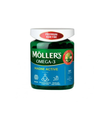 MÖLLER'S OMEGA-3 MAGNE ACTIVE, 100 kaps.