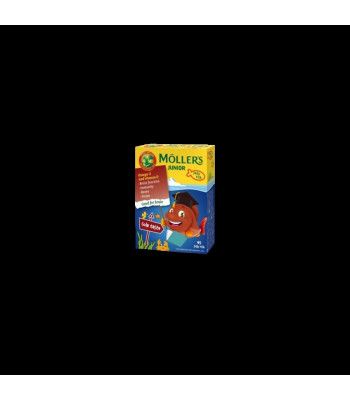 Möller’s Junior Omega-3 Kolos sk. kramtomos žuvelės N45