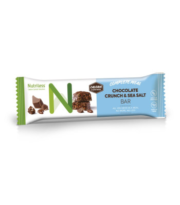 Nutriless pieniško šokolado ir kukurūzų dribsnių batonėlis, 60 g.