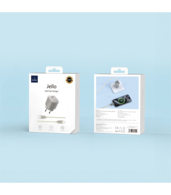 WIWU Jello 20 W GaN įkroviklio rinkinys Wi-U016 C-L, ES kištukas