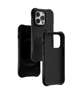 Circle Mag magnetinis dėklas iPhone 16 Pro 6,3, juodos spalvos