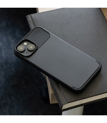 Juodas dėklas Carbon Black skirtas Samsung Galaxy A16 4G A16 5G
