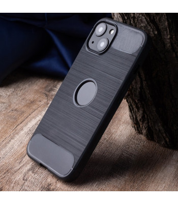 Klasikinis paprastas juodas dėklas skirtas iPhone 16 Pro 6,3