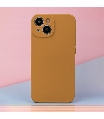 Silikoninis dėklas iPhone 16 6,1 karamelės spalvos