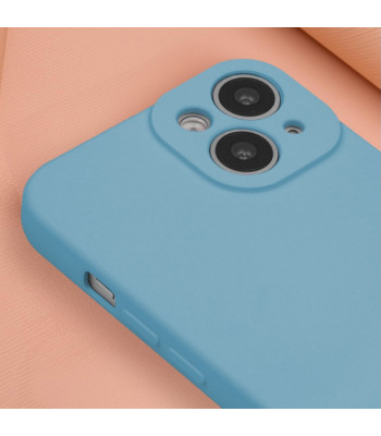 Silikoninis dėklas Samsung Galaxy S22 žydros spalvos