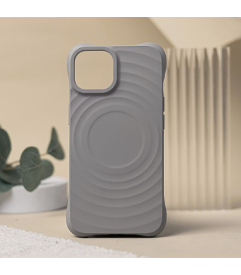 Magnetinis dėklas Circle Mag telefonui iPhone 16 Plus 6,7 pilkas
