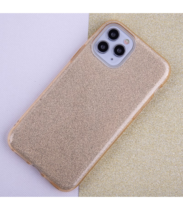 Blizgantis 3in1 dėklas iPhone 16 Pro 6,3 aukso spalvos
