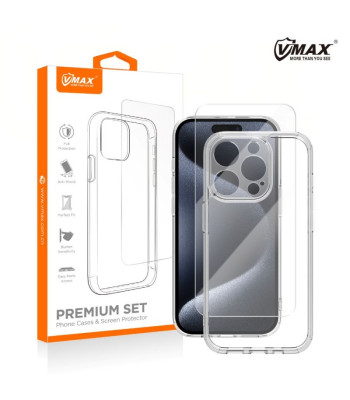 Vmax dėklo ir 2,5D Premium stiklo rinkinys, skirtas Samsung Galaxy A15 4G A15 5G