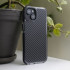 Akrilinis Carbon dėklas telefonui Samsung Galaxy A35 5G, juodas su raštu