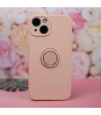 Dėklas Finger Grip su pirštų laikikliu, skirtas Samsung Galaxy A35 5G rožinės spalvos