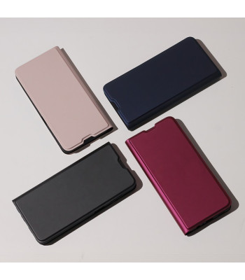Apsauginis minkštas dėklas knygutė Xiaomi Redmi A3 4G (global) šviesiai violetinės spalvos
