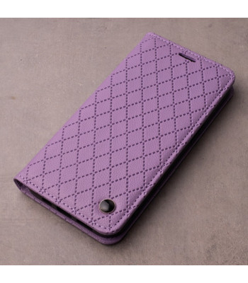 Telefono dėklas knygelė Smart Caro, skirtas Xiaomi Redmi A3 4G (global), violetinės spalvos