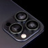 "iPhone 16 Pro Max" 6,9 juodų rombo formos akinių su lęšiais rinkinys (3szt)