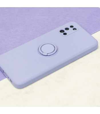 Dėklas Finger Grip su pirštų laikikliu, skirtas iPhone 16 Pro Max 6,9 violetinės spalvos