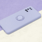 Dėklas Finger Grip su pirštų laikikliu, skirtas iPhone 16 6,1 violetinės spalvos