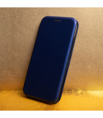 Telefono dėklas knygelė Smart Diva, skirtas iPhone 16 6,1 tamsiai mėlynas