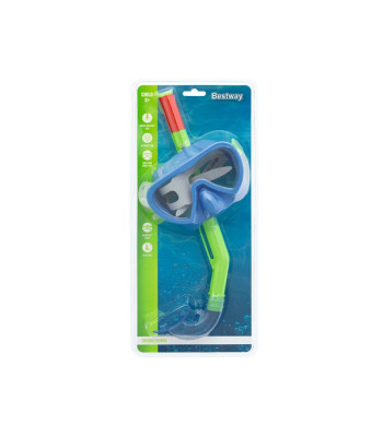 Bestway kaukė su vamzdeliu plaukimui 3+ 24036