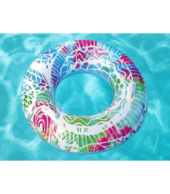 "Bestway" pripučiamas plaukimo žiedas su rankenomis BLUE 91cm 36084