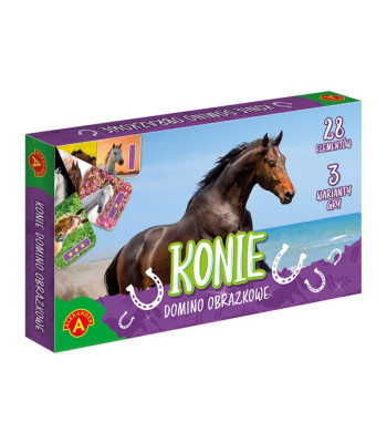 "Alexander Domino Picture Horses" 3 žaidimo variantai GR0701