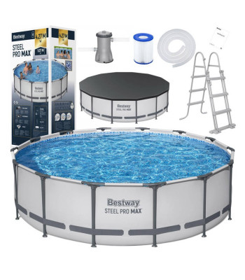 "Bestway" rėminis baseinas 427x107cm 10in1 siurblio kopėčių dangtis 56950