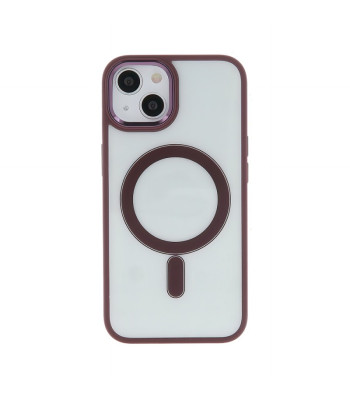 "Satin Clear Mag" dėklas "iPhone 12" 6,1 violetinės spalvos