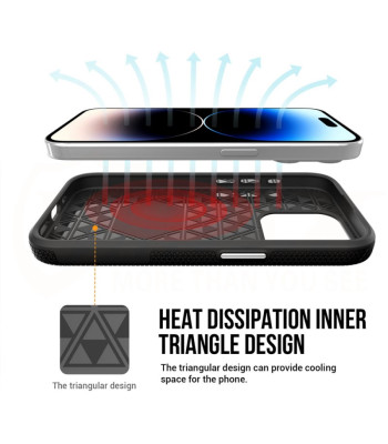 "Vmax" trikampis dėklas "iPhone 13 Pro 6,1", juodas