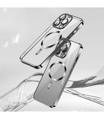 "Vmax" galvaninis magnetinis TPU dėklas "iPhone 13 Pro 6,1", juodos spalvos