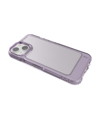 UMODEL guminis dėklas iPhone 15 6,1, skaidrus, violetinis