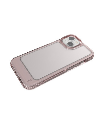 UMODEL guminis dėklas iPhone 14 6,1 skaidrios rožinės spalvos