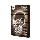 Neoninė PLEXI LED SKULL balta FPNE07X Forever Light