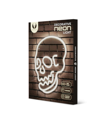 Neoninė PLEXI LED SKULL balta FPNE07X Forever Light