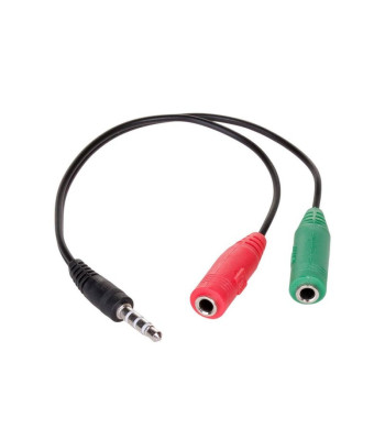 "Akyga" adapteris su laidu AK-AV-08 mini jack (m) / 2x mini jack (f) 15cm