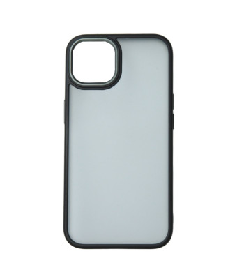 Satin Matt dėklas "iPhone 15 Plus" 6,7 juodos spalvos