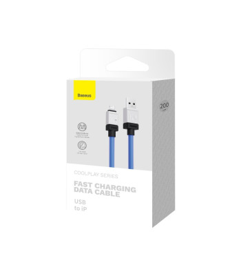 "Baseus" laidas CoolPlay USB - Lightning 2m 2,4A mėlynas