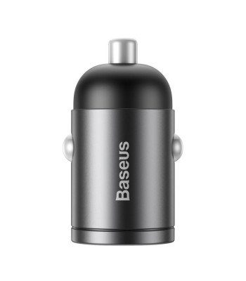 Baseus automobilinis įkroviklis Tiny Star Mini QC 3.0 30W 1x USB pilka