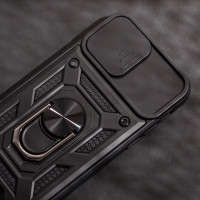 "Defender Slide" dėklas, skirtas "Samsung Galaxy A13 5G / A04S", juodos spalvos