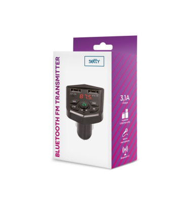 "Setty" FM "Bluetooth" siųstuvas TFM-03