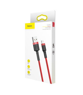 "Baseus" kabelis Cafule USB - Lightning 2,0 m 1,5A raudonai raudonas