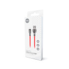 Setty kabelis USB - microUSB 1,0 m 3A FC-M raudonas - be pakuotės