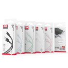XO kabelis NB212 USB - Lightning 1,0 m 2,1A baltas