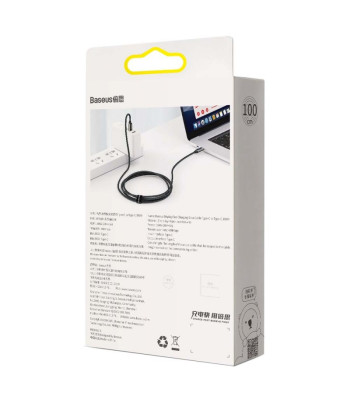 "Baseus" kabelis Display PD USB-C - USB-C 1,0 m juodas 100W