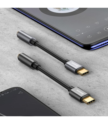"Baseus" adapteris L54 USB-C į 3,5 mm lizdą juodas