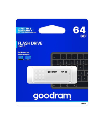 "Goodram pendrive" 64GB USB 2.0 UME2, baltos spalvos