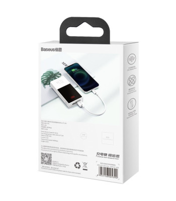 "Baseus" kabelis "Superior USB - Lightning" 0,25 m 2,4A, baltas