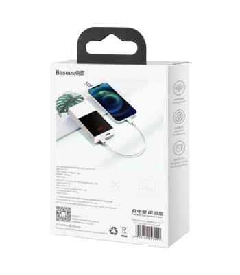 "Baseus" kabelis "Superior PD" USB-C - "Lightning" 0,25 m baltas 20W