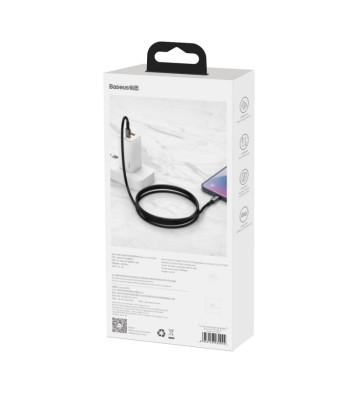 "Baseus" kabelis Tungsten PD USB-C - Lightning 2.0 m juodas 20W