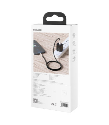 "Baseus" kabelis "Cafule Metal PD" USB-C - "Lightning" 2,0 m juodas 20W