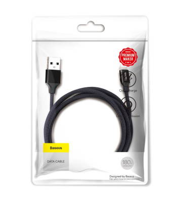 "Baseus" kabelis Yiven USB - Lightning 1,8 m 2A juodas