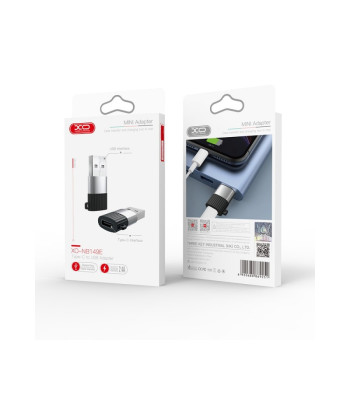 XO adapteris NB149-E USB-C - USB juodas
